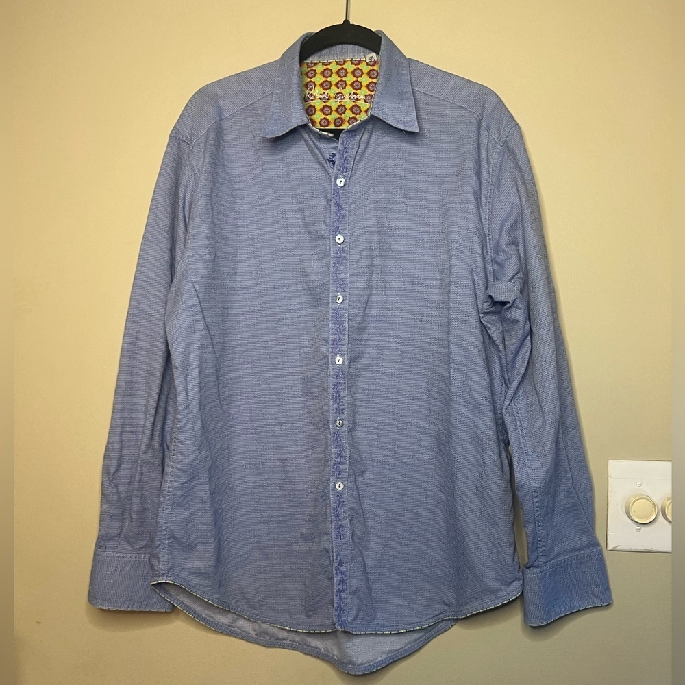 Robert Graham Flip Cuff Embroidered Button Down